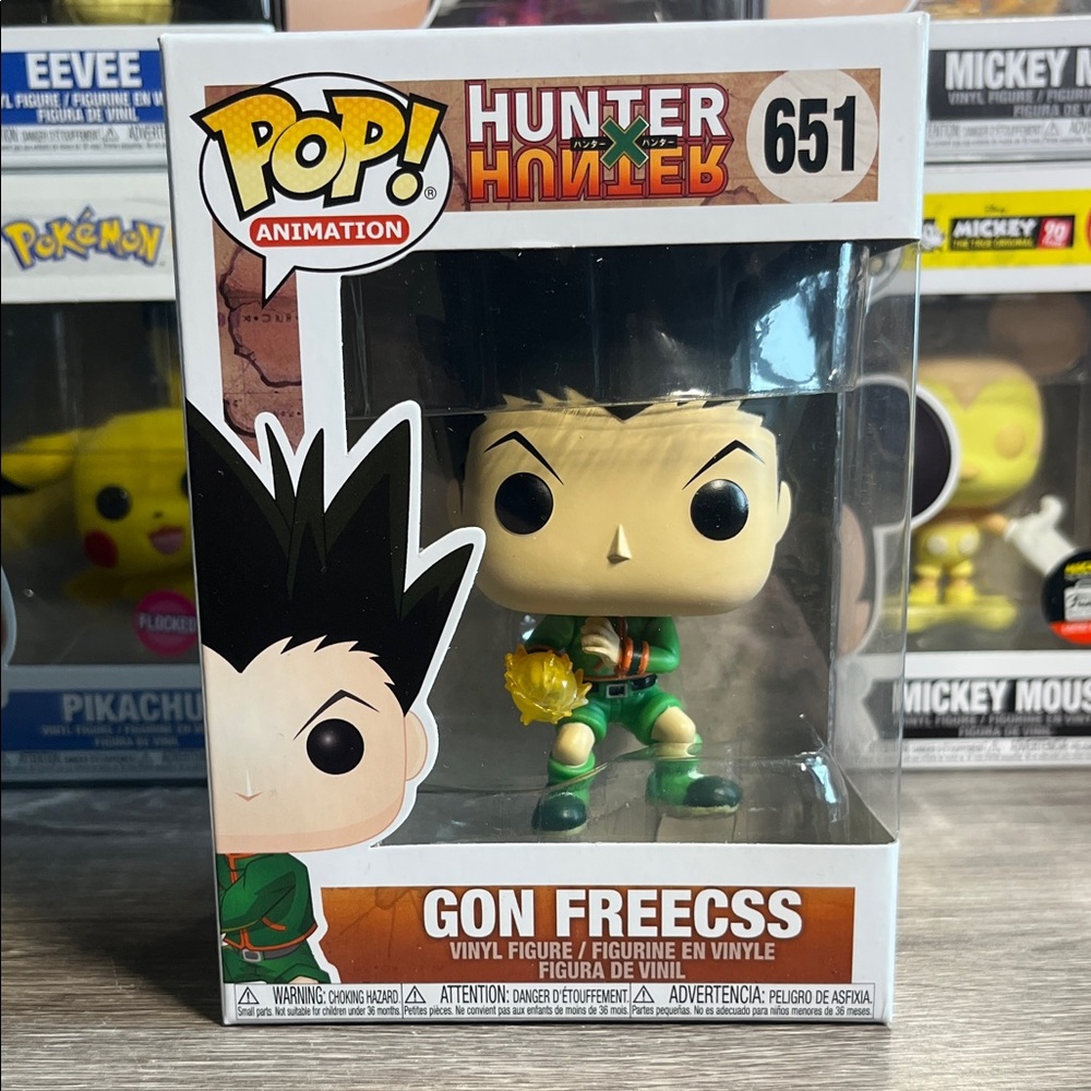Funko Pop Gon Freecss Figure with Green and Yellow